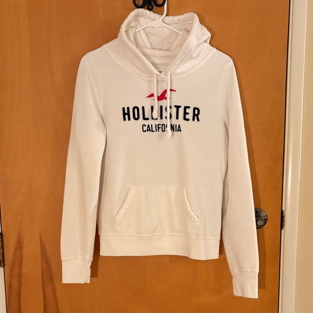 Hollister White Hoodie